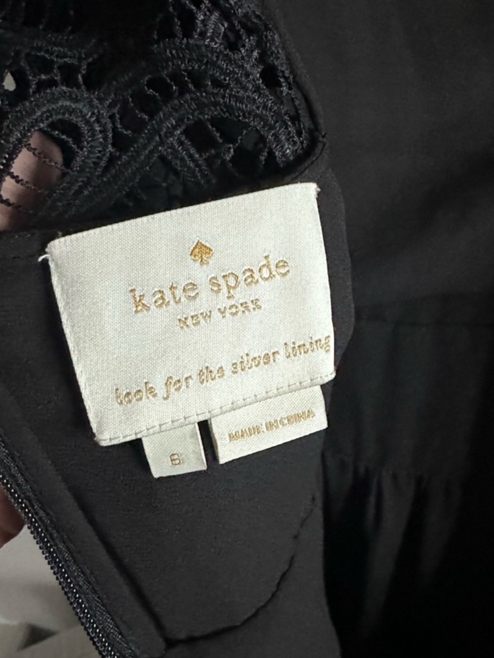 Kate Spade Black Lace Whimsigoth Midi Dress - Picture 9 of 9
